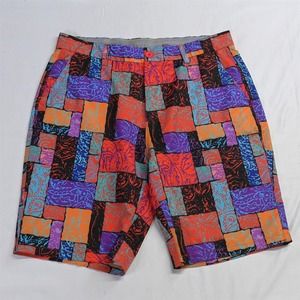 HRESKI Golf 34‎ x 10" Loud Print Tech Performance Flex Shorts